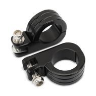Footpeg mount clamp fits for engine guard 38mm fits for Harley Davidson HF6 black