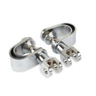 Footpeg mount clamp for engine guard 25-32mm compatible with Moto Guzzi California / V9 Bobber Craftride HF7 chrome