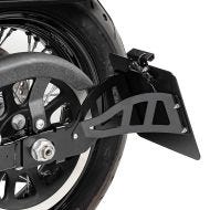 Side Mount license plate holder compatible with Yamaha XVS 650-1100 Drag Star 96-07 Craftride black