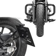 Set Kennzeichenhalter seitlich L + Sturzbügel für Honda Rebel 500 17-21 Craftride KS1_1