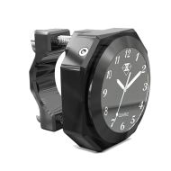 Motorcycle handlebar clock analog with bracket Craftride LK2 black
