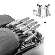 Gepäckträger und Montagekit für Harley Touring 09-13 Craftride XB chrom_1