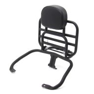 Rear luggage collapsible rack compatible with Vespa GTS 300 / 250 / 125 08-22 with backrest Craftride black