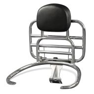 Rear luggage collapsible rack compatible with Vespa S 125 / 50 08-13 with backrest Craftride chrome