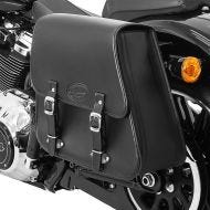 Motorbike Saddlebag Tacoma 28Ltr Side Bag for Chopper Cruiser and Custombikes black