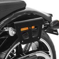 Satteltaschenhalter für Harley Softail Street Bob 18-21 Kofferträger abnehmbar Craftride QL links_1