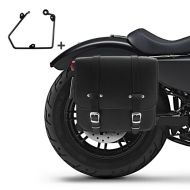 Saddlebag + support compatible with chopper / custombikes 883 Iron 09-15 right 17l Craftride