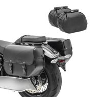 Saddlebags compatible with Kawasaki W800 Cafe / Street Craftride Kentucky 30Ltr black