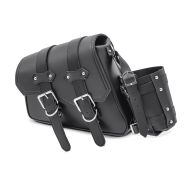 Saddlebag compatible with Indian Chief / Bobber / Dark Horse side bag left SB5 Craftride black