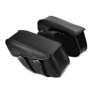 Satteltasche für Harley Davidson Dyna Super Glide / Custom Craftride VH5 schwarz_1