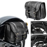 Set 2x Satteltaschen mit Halter für Honda Rebel 500 17-21 Craftride SV1-schwarz links-rechts_1