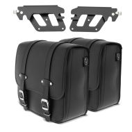 Set 2x Satteltaschen mit Halter QL für Honda Rebel 500 17-21 Craftride Reno links-rechts_1
