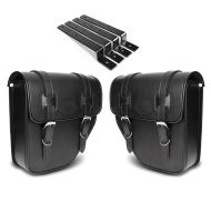 Set 2x Satteltasche für Chopper und Cruiser Seitentasche + Haltesatz TXP_1