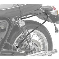 Satteltaschenhalter für Triumph Bonneville T120 / T100 16-21 Abstandhalter Craftride AH1 schwarz_1