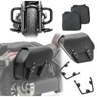 Set Satteltaschen mit Halter + Sturzbügel für Honda Rebel 500 17-21 Craftride Fargo_1