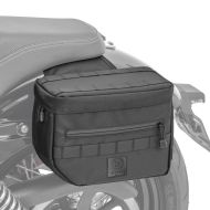 Saddlebags Club Style compatible with Harley Davidson Models Ballistic Nylon Craftride DC1 Black