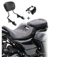 Sitzbank Set für Harley CVO Road Glide Ultra 11-16 mit Sissybar und Docking Kit Craftride S-AB3_1