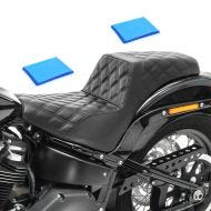 Doppel Sitzbank Gel für Harley Davidson Softail Street Bob 18-21 Duo Sitz Craftride SP8 schwarz_1