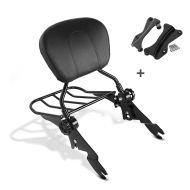 Sissybar für Harley Street Glide 14-20 Craftride mit Gepäckträger und Docking Kit schwarz_1