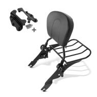 Sissy Bar + Rear Rack + Docking Kit fits for Harley Davidson Street Glide 09-13 black Craftride