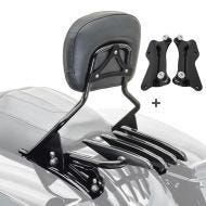 Sissybar + Gepäckträger XB für Harley Davidson Road King Special 17-20 schwarz Craftride_1
