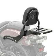 Sissy Bar XS3 für Honda Rebel 1100 2021 mit Gepäckträger schwarz Craftride_1