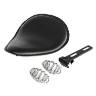 Motorrad Bobber Schwingsattel Craftride FL mit Federn für Custombikes in schwarz_1