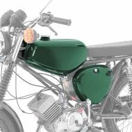 Tank / Petrol Tank compatible with Simson S51 / S50 / S70 with side cover Craftride dark green