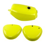Tank / Petrol Tank compatible with Simson S51 / S50 / S70 with side cover Craftride neon yellow