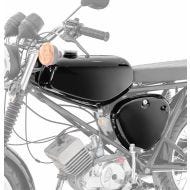 Tank / Petrol Tank compatible with Simson S51 / S50 / S70 with side cover Craftride black