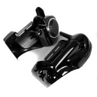 Lower vented Leg Fairing fits for Harley Davidson Electra Glide / Classic 82-12 Craftride with speakers black