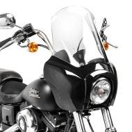 Headlight Fairing MG5 fits for Harley Davidson Dyna Low Rider / S 99-17 Windshield black-clear Craftride