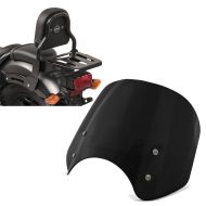Set Windschild + Sissy Bar mit Gepäckträger für Honda Rebel 500 17-21 Craftride WS4_1