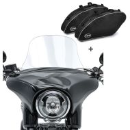 Set Motorrad Windschutz Craftride L + Koffer Innentasche für Harley Davidson Sport Glide 18-20 Craftride_1