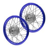 Set 2x Spoke wheel rim aluminum 1,6x16 for Simson S51 S50 S70 Schwalbe KR51 alloy Craftride AF14S blue