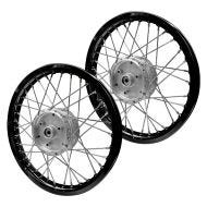 Set of 2 Spoke wheel rim aluminum 1,6x16 for Simson S51 S50 S70 Schwalbe KR51 alloy Craftride AF28 black