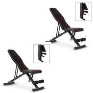 Set 2x Multifunctional incline bench Divit VS1 Adjustable weight bench
