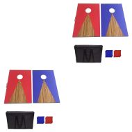 Set 2 x Outdoor cornhole game CS2 cornhole boards made of wood red/blue NEW