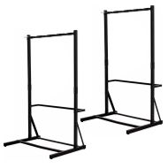 2x Freestanding bike rack for 5 bikes steel 117 x 91.5 x 205.5 cm RI98 black