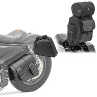 Set Satteltasche + Sissybar Tasche für Honda Rebel 500 17-21 Craftride Montana_1