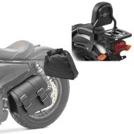 Set Satteltasche + Sissy Bar für Honda Rebel 500 17-21 Craftride Montana_1