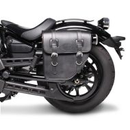 Motorrad Satteltasche links Craftride Texas 10Ltr Seitentasche für Chopper schwarz_1