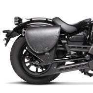 Motorrad Satteltasche rechts Craftride Indiana 10Ltr Seitentasche für Chopper schwarz_1