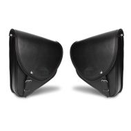Motorrad Satteltaschen Paar für Custom Bikes Indiana schwarz Craftride_1