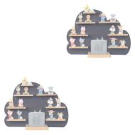 Set 2x children's wall shelf fits for Tonies Divit WT7 Toniebox shelf