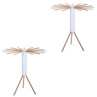 Set 2x Clothes rack foldable Divit WS17 clothes rack bamboo