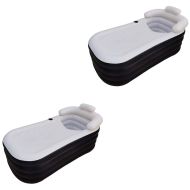 Set 2x Inflatable outdoor bathtub AB7 Divit portable outdoor bathtub inflatable