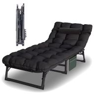 Folding deck chair KL3 outdoor garden lounger with mattress
