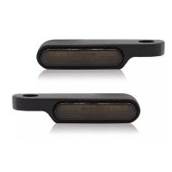 LED handlebar turn signal fits for Harley Davidson Softail models Craftride RV377 mini turn signal with E-mark fits for handlebar fittings tinted black
