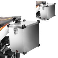 2x Motorbike Aluminium Side Case Bagtecs Namib 40Ltr Aluminium Case Alloy Discount Set